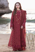 QALAMKAR - 3PC LAWN CHIKANKAARI EMBROIDERED SHIRT WITH ORGANZA EMBROIDERED DUPATTA AND TROUSER - HML2740