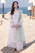 QALAMKAR - 3PC LAWN CHIKANKAARI EMBROIDERED SHIRT WITH ORGANZA EMBROIDERED DUPATTA AND TROUSER - HML2264