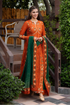 ANEELAS - 3PC LAWN EMBROIDERED FROCK WITH CHIFFON PRINTED DUPATTA AND TROUSER - HML2905