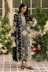 BIN ILYAAS - 3PC LAWN EMBROIDERED SHIRT WITH KHADDI NET EMBROIDERED DUPATTA AND TROUSER - HML2813