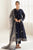 JAZMIN - 3PC DHANAK EMBROIDERED SHIRT WITH TWILL PRINTED SHAWL AND TROUSER - Hml2384
