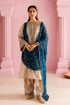 BATIK - 3PC DHANAK EMBROIDERED SHIRT WITH DHANAK EMBROIDERED SHAWL AND TROUSER - HML2420