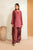 IZNIK - 3PC DHANAK EMBROIDERED SHIRT WITH TWILL PRINTED SHAWL AND TROUSER - HML2393