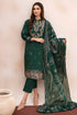 JAZMIN - 3PC DHANAK EMBROIDERED SHIRT WITH PASHMINA PRINTED SHAWL AND TROUSER - HML1437