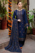 BAREEZE - 3PC DHANAK EMBROIDERED SHIRT WITH DHANAK EMBROIDERED SHAWL AND TROUSER - Hml1770