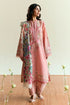 ZARA SHAH JAHAN - 3PC DHANAK EMBROIDERED SHIRT WITH TWILL PRINTED SHAWL AND TROUSER - HML2344