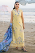 SERAN - 3PC LAWN EMBROIDERED SHIRT WITH CHIFFON PRINTED DUPATTA AND TROUSER - HML2895