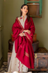 AISLING - 3PC DHANAK EMBROIDERED SHIRT WITH PRINTED SHAWL AND TROUSER - HML1498