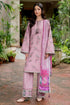 JAZMIN - 3PC DHANAK EMBROIDERED SHIRT WITH TWILL PRINTED SHAWL AND TROUSER - HML1835