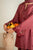 IZNIK - 3PC DHANAK EMBROIDERED SHIRT WITH TWILL PRINTED SHAWL AND TROUSER - HML2393