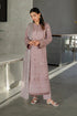 IZNIK - 3PC DHANAK EMBROIDERED SHIRT WITH TWILL PRINTED SHAWL AND TROUSER - HML2405