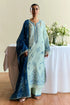 ZARA SHAH JAHAN - 3PC DHANAK EMBROIDERED SHIRT WITH TWILL PRINTED SHAWL AND TROUSER - HML2398