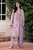 JAZMIN - 3PC DHANAK EMBROIDERED SHIRT WITH TWILL PRINTED SHAWL AND TROUSER - HML1883