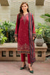 JAZMIN - 3PC KHADDAR EMBROIDERED SHIRT WITH TWILL PRINTED SHAWL AND TROUSER - hml1933