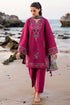 JAZMIN - 3PC DHANAK EMBROIDERED SHIRT WITH TWILL PRINTED SHAWL AND TROUSER - Hml2354