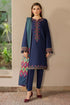 JAZMIN - 3PC KHADDAR EMBROIDERED SHIRT WITH TWILL PRINTED SHAWL AND TROUSER - HML1847