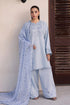 JAZMIN - 3PC LAWN EMBROIDERED SHIRT WITH MANAAR PRINTED DUPATTA AND TROUSER - HML2971