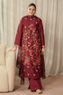 CROSS STITCH - 3PC LAWN EMBROIDERED SHIRT WITH DIAMOND PRINTED DUPATTA AND TROUSER - HML1663