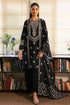 CROSS STITCH - 3PC DHANAK EMBROIDERED SHIRT WITH DHANAK EMBROIDERED SHAWL AND TROUSER - Hml1826