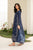 IZNIK - 3PC DHANAK EMBROIDERED SHIRT WITH TWILL PRINTED SHAWL AND TROUSER - HML2443