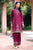 JAZMIN - 3PC DHANAK EMBROIDERED SHIRT WITH TWILL PRINTED SHAWL AND TROUSER - hml2042