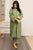 URGE - 3PC DHANAK EMBROIDERED SHIRT WITH TWILL PRINTED SHAWL AND EMBROIDERED TROUSER - Hml2356