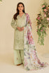 IZNIK - 3PC LAWN EMBROIDERED SHIRT WITH MANAAR PRINTED DUPATTA AND TROUSER - HML2248