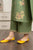 URGE - 3PC DHANAK EMBROIDERED SHIRT WITH TWILL PRINTED SHAWL AND EMBROIDERED TROUSER - Hml2356