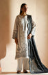 SERAN - 3PC DHANAK EMBROIDERED SHIRT WITH TWILL PRINTED SHAWL AND TROUSER - HML1791