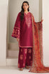 JAZMIN - 3PC LAWN EMBROIDERED SHIRT WITH MANAAR PRINTED DUPATTA AND TROUSER - HML2942