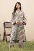 BAROQUE - 3PC KHADDAR PRINTED SHIRT WITH KHADDAR PRINTED DUPATTA AND TROUSER - Hml1490