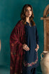 BATIK - 3PC DHANAK EMBROIDERED SHIRT WITH TWILL PRINTED SHAWL AND TROUSER - HML2432