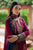 JAZMIN - 3PC KHADDAR EMBROIDERED SHIRT WITH PRINTED TWILL SHAWL AND TROUSER - HZG1798