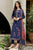 JAZMIN - 3PC DHANAK EMBROIDERED SHIRT WITH TWILL PRINTED SHAWL AND TROUSER - Hml1828