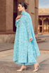 MARIA B - 3PC LAWN EMBROIDERED SHIRT WITH CHIFFON EMBROIDERED DUPATTA AND TROUSER - HML2832