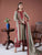 ASIM JOFA - 3PC DHANAK EMBROIDERED SHIRT WITH DHANAK EMBROIDERED SHAWL AND TROUSER - HML2409