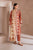 IZNIK - 3PC DHANAK EMBROIDERED SHIRT WITH TWILL PRINTED SHAWL AND TROUSER - HML2024