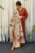 URGE - 3PC LAWN EMBROIDERED SHIRT WITH DIAMOND PRINTED SHAWL AND TROUSER - HML1441