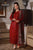 ASIM JOFA - 3PC DHANAK EMBROIDERED SHIRT WITH TWILL PRINTED SHAWL AND TROUSER - HML2424