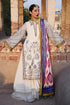 HUSSAIN REHAR - 3PC KHADDAR EMBROIDERED SHIRT WITH TWILL PRINTED SHAWL AND TROUSER - Hml2387