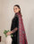 GARNET - 3PC LAWN EMBROIDERED SHIRT WITH MANAAR PRINTED DUPATTA AND TROUSER - Hml2090