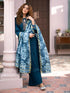 QALAMKAR - 3PC LAWN CHIKANKAARI EMBROIDERED SHIRT WITH PRINTED DUPATTA AND TROUSER - HML1731