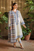 ZIVA - 3pc khaddar EMBROIDERED SHIRT WITH TWILL PRINTED SHAWL AND TROUSER - HML1961