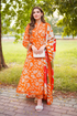 ANEELAS - 3PC LAWN PRINTED SHIRT WITH SILK PRINTED DUPATTA AND TROUSER - HML2958