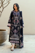 FLORENT - 3PC DHANAK EMBROIDERED SHIRT WITH DHANAK EMBROIDERED SHAWL AND TROUSER - Hml2351
