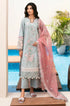 ETHNIC - 3PC LAWN EMBROIDERED SHIRT WITH ORGANZA EMBROIDERED DUPATTA AND TROUSER - HML1764