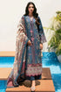 ETHNC - 3PC LAWN EMBROIDERED SHIRT WITH MANAAR PRINTED DUPATTA AND TROUSER - HML2996