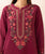 SAPPHIRE - 3PC DHANAK EMBROIDERED SHIRT WITH TWILL PRINTED SHAWL AND TROUSER - HML2012