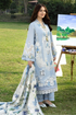 ELAF - 3PC LAWN CHIKANKAARI EMBROIDERED SHIRT WITH CHIFFON PRINTED DUPATTA AND TROUSER - HML2822