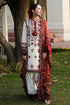 HUSSAIN REHAR - 3PC LAWN EMBROIDERED SHIRT WITH MANAAR PRINTED DUPATTA AND TROUSER - HZG1789